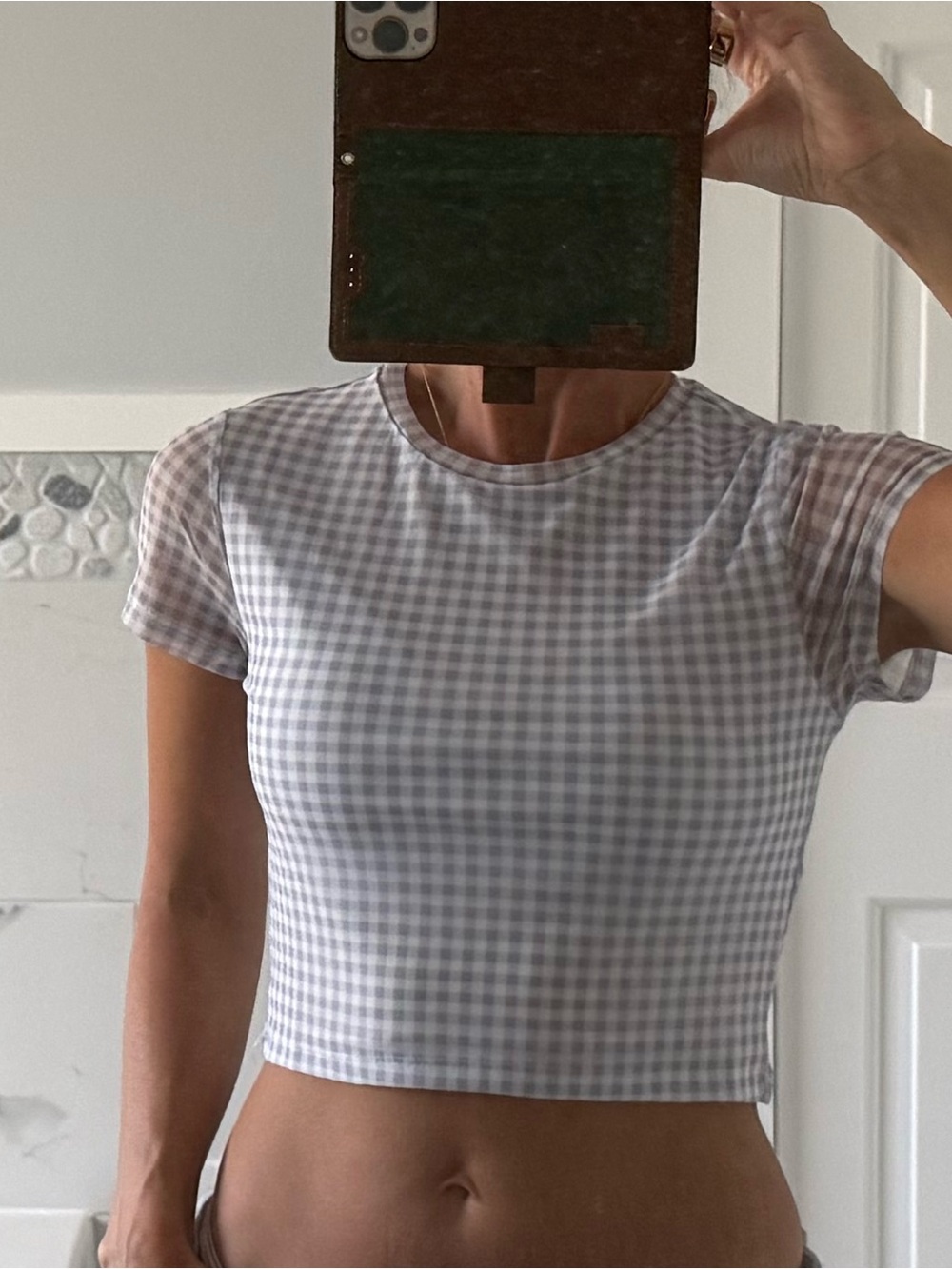 Needii mesh crop tee